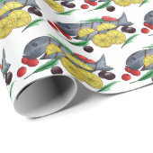 Vers Grilled Fish Greek Mediterranean Seafood Cadeaupapier (Rol Hoek)