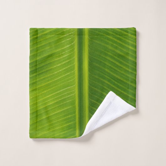 vers groen bananenblad bad handdoek (Wasdoekje)