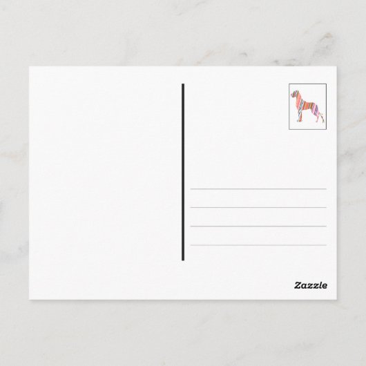 Vers Kerstmis Grote Denen Briefkaart (Achterkant)