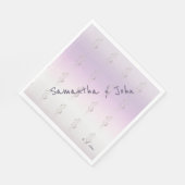 Vers lavendel trouwpapier servet (Hoek)