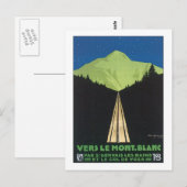 Vers le Mont Blanc Briefkaart (Voorkant / Achterkant)