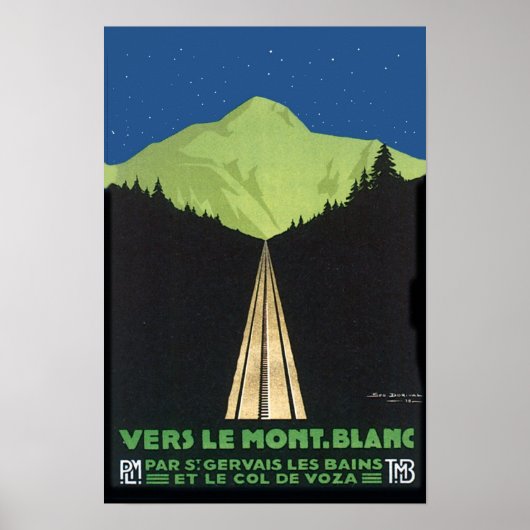 Vers Le Mont. Blanc Poster (Voorkant)