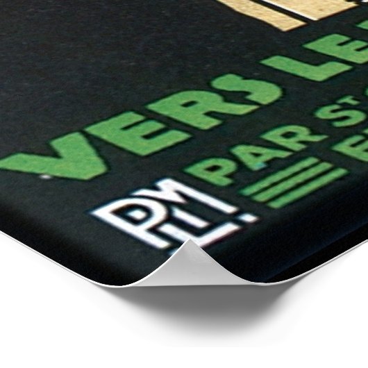 Vers Le Mont. Blanc Poster (Hoek)