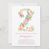 Vers lentestjaar Tweede verjaardag Uitnodigingsmei Kaart (Voorkant)