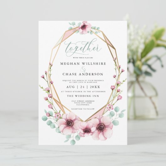 Vers lentevloerbloemen en vlinderbloemigenBride™ Kaart (Staand voorkant)