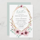 Vers lentevloerbloemen en vlinderbloemigenBride™ Kaart (Voorkant / Achterkant)