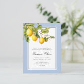 Vers mediterraan citroen Vrijgezellenfeest Briefkaart (Staand voorkant)