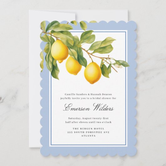 Vers mediterraan citroen Vrijgezellenfeest Kaart (Voorkant)