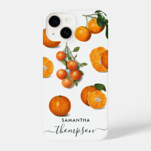 vers modern Citrus Sinaasappels Monogram iPhone 14 Hoesje