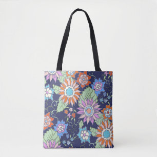 Vers naadloos achtergrondpatroon - zomer tote bag