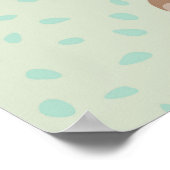 Vers naadloos vouwbloemdoedelpatroon. Handje d Poster (Hoek)