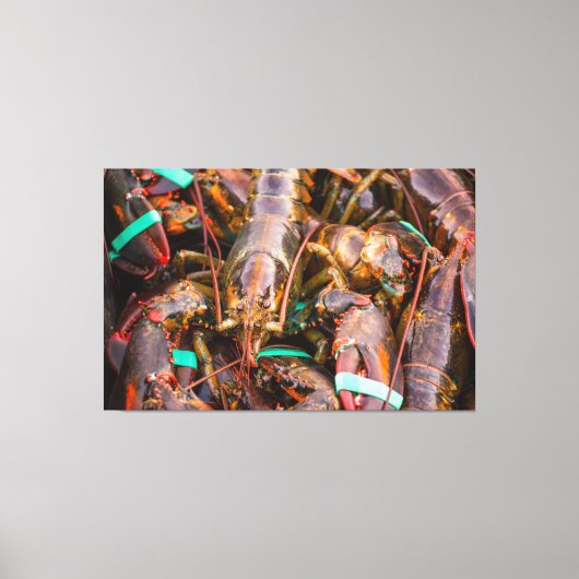 Vers Net Uit De Boot Groot 60x39 1.5", Single Canvas Afdruk (Voorkant)