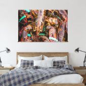 Vers Net Uit De Boot Groot 60x39 1.5", Single Canvas Afdruk (Insitu (Slaapkamer))