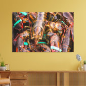 Vers Net Uit De Boot Groot 60x39 1.5", Single Canvas Afdruk (Insitu (Woonkamer))