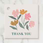 Vers Net van de Markt Bloem Illustratie Bedankt Bedankjes Labels (Voorkant)