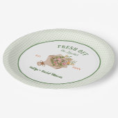 Vers Op De Markt Bruidsfeest Boerenmarkt Papieren Bordje (Gekanteld)