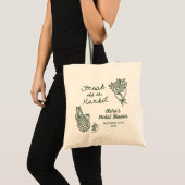Vers Op De Markt Handgetekende Bruidsdouche Tote Bag (Voorkant (product))