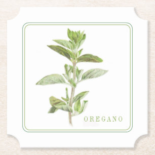VERS OREGANO Ticket Papier Onderzetters (+tekst)