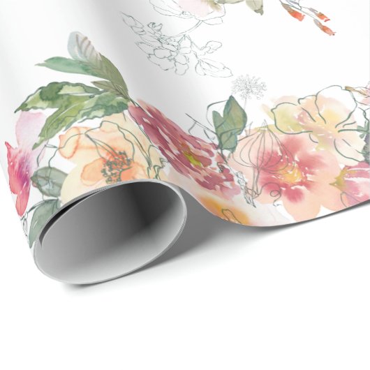 Vers papier voor het verpakken van bloemen (Rol Hoek)