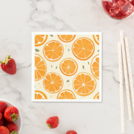 Vers patroon van verse sinaasappelschijfjes – Held Servet