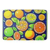 Vers pattern van verse citrus schijf badmat (Voorkant)
