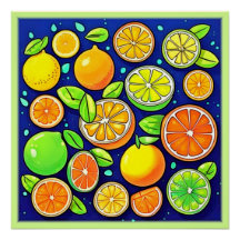 Vers pattern van verse citrus schijf