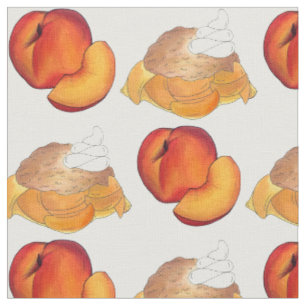 Vers perziken Fruit Georgia Peach Cobbler Dessert Stof