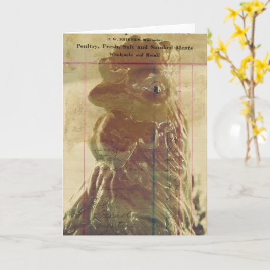 Vers pluimvee kaart (Gele Bloem)