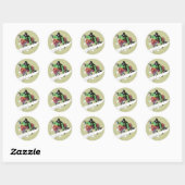 vers poeder ronde sticker (Vel)