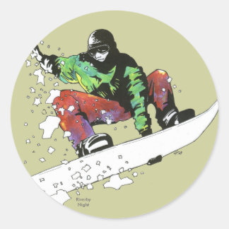 vers poeder ronde sticker