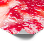 Vers rauw rundvlees steak gemarmerde vleestextuur  poster (Hoek)