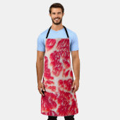 Vers rauw rundvlees steak gemarmerde vleestextuur schort (Gedragen)