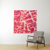 Vers rauw rundvlees steak gemarmerde vleestextuur wandkleed (In Situ (horizontaal))