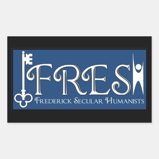 VERS RECHTHOEKIGE STICKER (Voorkant)