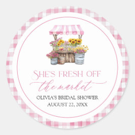 Vers rechtstreeks van de markt Bruidsfeest met the Ronde Sticker