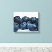 Vers rijpe blauwbessen canvas afdruk (Insitu (Houten vloer))
