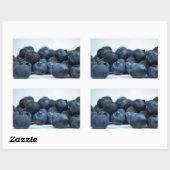 Vers rijpe blauwbessen rechthoekige sticker (Vel)