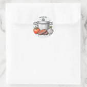 vers ronde sticker (Tas)