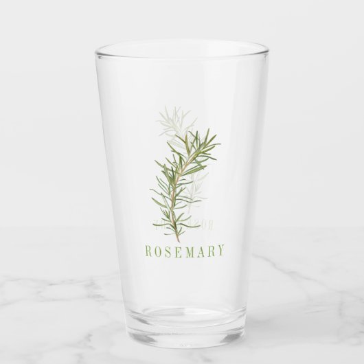 VERS ROZEMARIJN Drink glas (Voorkant)