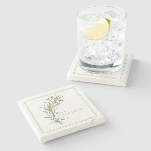 VERS ROZEMARIJN Onderzetter (+tekst) (Zijkant)
