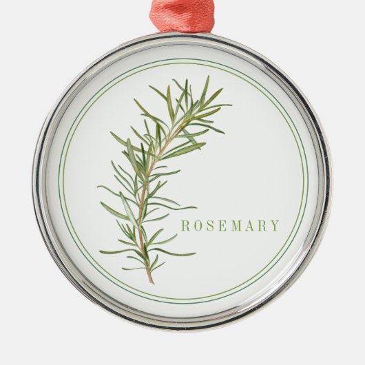 VERS ROZEMARIJN Premium Rond Ornament (Voorkant)