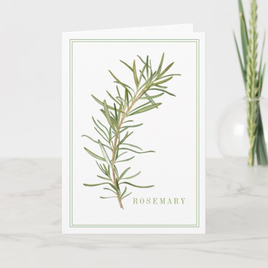 VERS ROZEMARIJN WENSKAART KAART (Voorkant)
