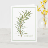 VERS ROZEMARIJN WENSKAART KAART (Gele Bloem)