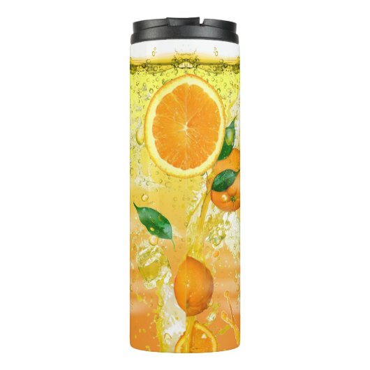 Vers samengeperst Oranje sap Thermosbeker (Achterkant)