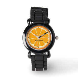 Vers Sinaasappel vruchtensap Citroensap Illustrati Horloge