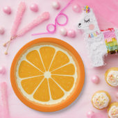 Vers Sinaasappel vruchtensap Citroensap Illustrati Papieren Bordje (Feest)