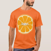 Vers Sinaasappel vruchtensap Citroensap Illustrati T-shirt (Voorkant)