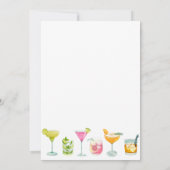 Vers sinaasappel vruchtensap drink bruiloft kaart (Achterkant)