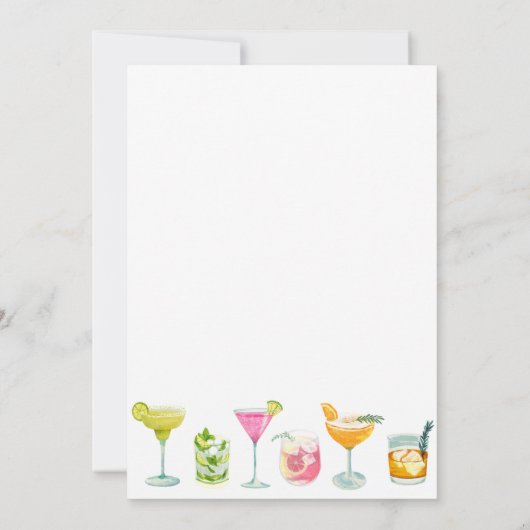 Vers sinaasappel vruchtensap drink bruiloft kaart (Achterkant)