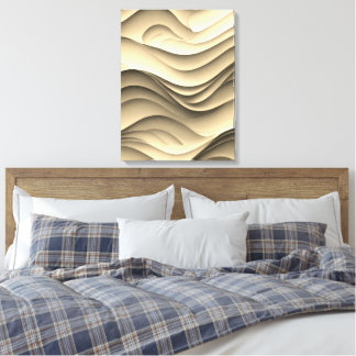 Vers Snoep gekleurde golven Canvas Afdruk